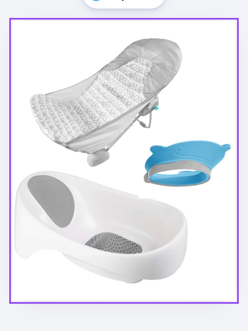 Baby Bath Set with Bathtubs and Bath Visor